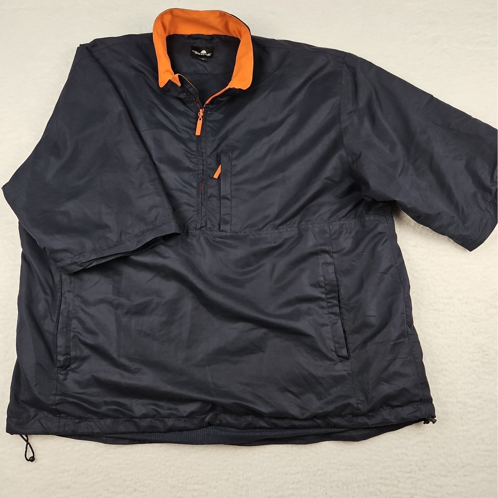 The Weather Company Golf Microfiber Short Sleeve Jacket Windbreaker XL Black
